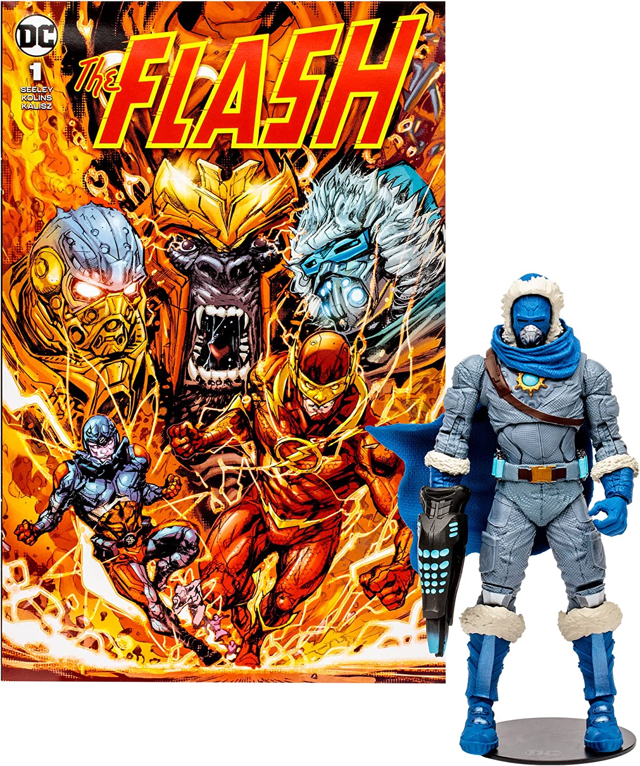 Captain Cold Figura De Acción The Flash Comic Wave Dc Mcfarlane Toys 18 Cm