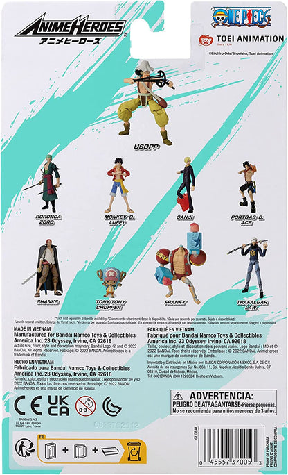 Usopp Figura Acción One Piece Anime Heroes Bandai 16 Cm