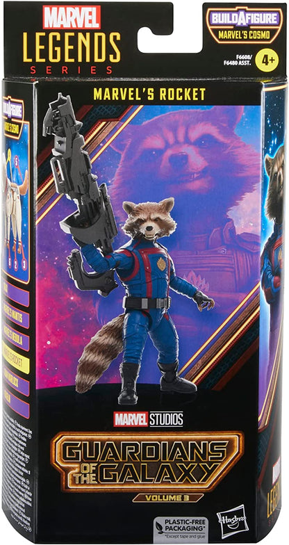 Rocket Figura De Acción Guardians Of The Galaxy Volume 3 Marvel Legends Hasbro 16 Cm BAF Cosmo