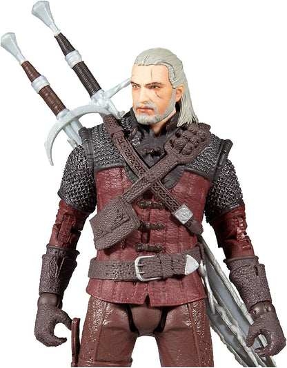 Geralt De Rivia Wolf Armor Figura De Acción The Witcher Mcfarlane Toys 18 Cm