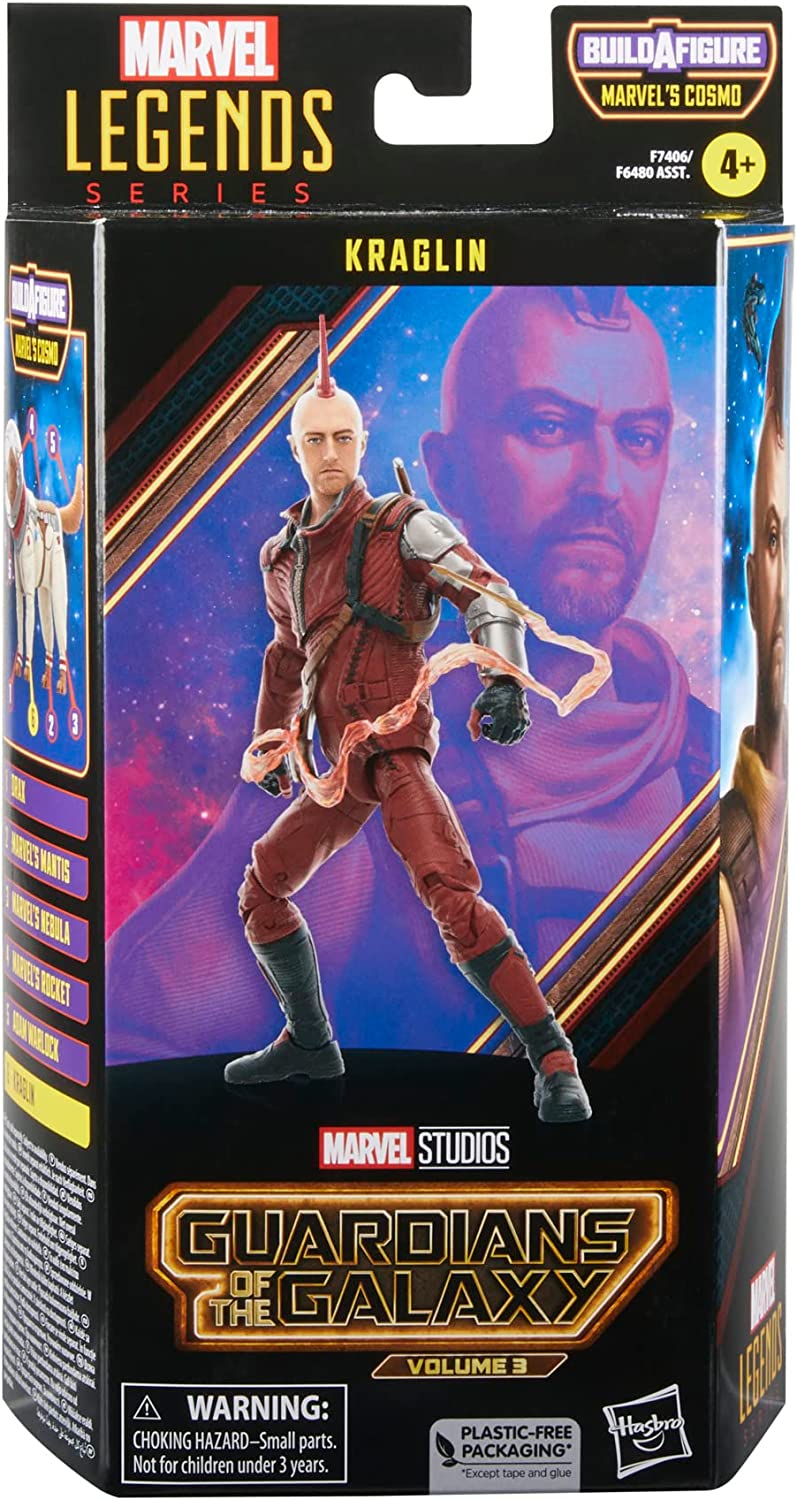 Kraglin Figura De Acción Guardians Of The Galaxy Volume 3 Marvel Legends Hasbro 16 Cm