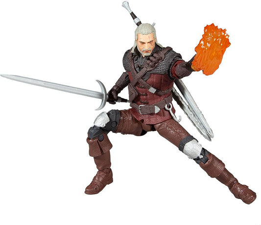 Geralt De Rivia Wolf Armor Figura De Acción The Witcher Mcfarlane Toys 18 Cm