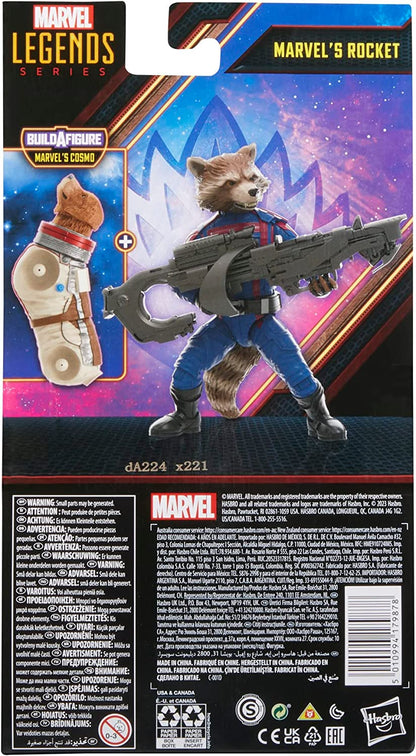 Rocket Figura De Acción Guardians Of The Galaxy Volume 3 Marvel Legends Hasbro 16 Cm BAF Cosmo
