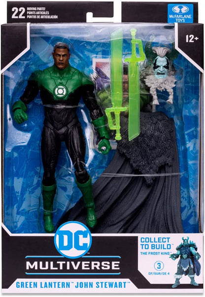 Green Lantern John Stewart Figura de Acción Endless Winter DC Multiverse Mcfarlane Toys 19 Cm BAF Frost KIng