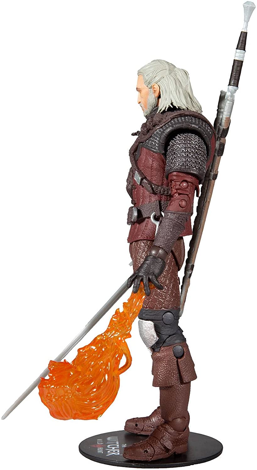 Geralt De Rivia Wolf Armor Figura De Acción The Witcher Mcfarlane Toys 18 Cm