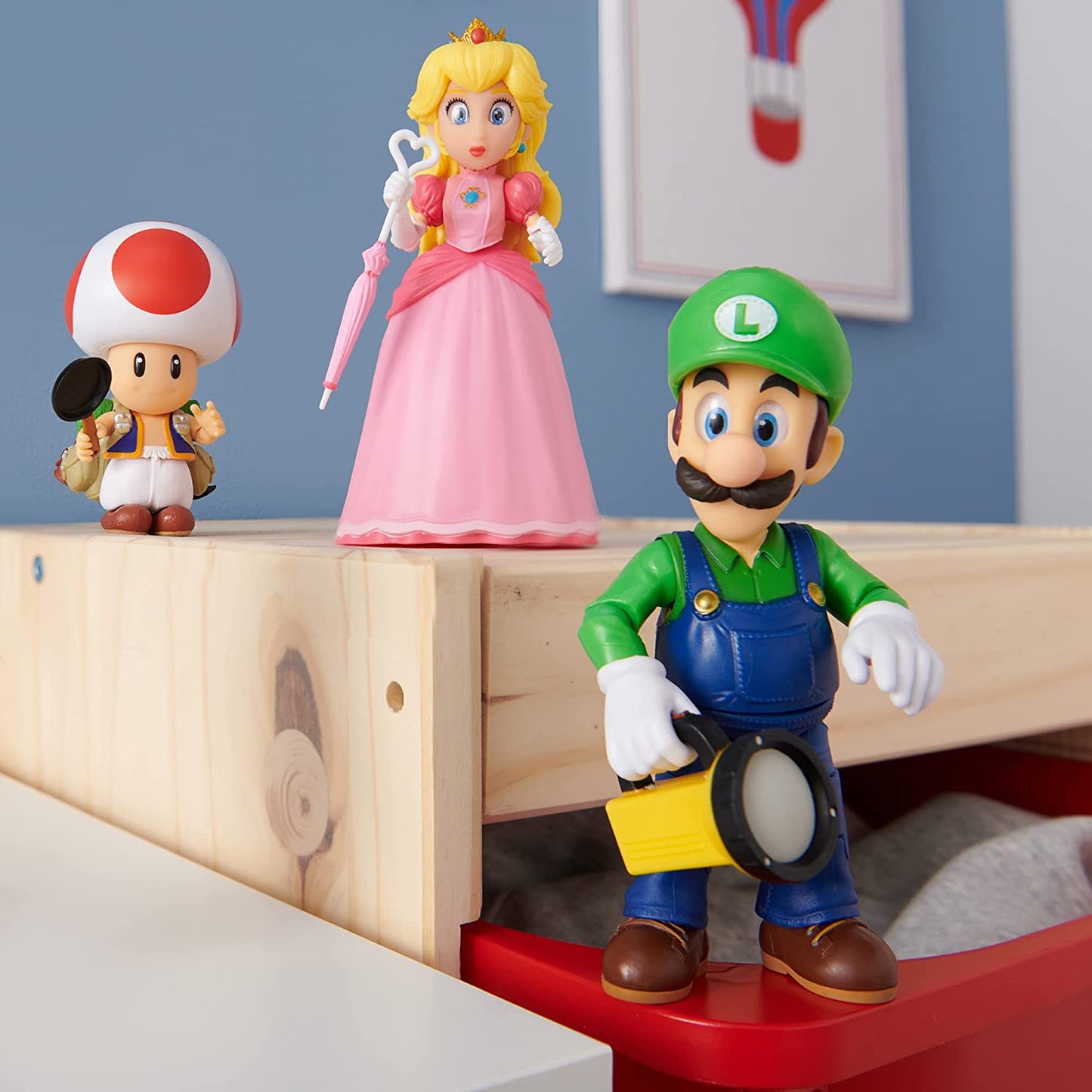 Luigi Figura de Acción Super Mario Bros Movie Nintendo Jakks Pacific 13 cm
