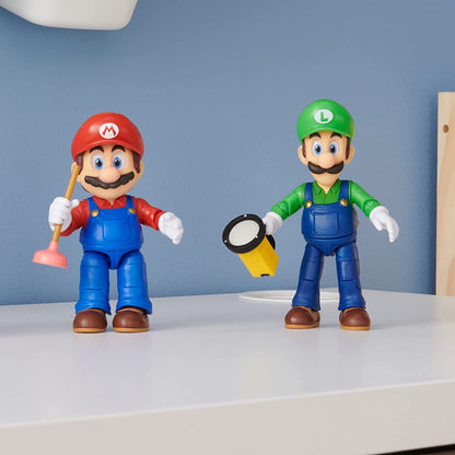 Luigi Figura de Acción Super Mario Bros Movie Nintendo Jakks Pacific 13 cm