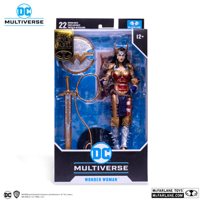 Wonder Woman Designed by Todd Mcfarlane Gold Label Figura de Accion Dc Justice League Mcfarlane Toys 18 Cm