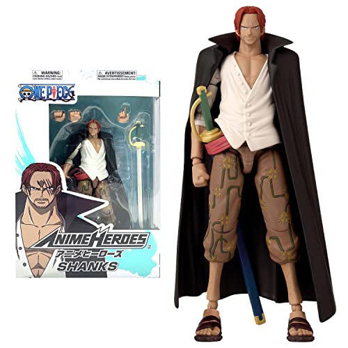 Shanks Figura Acción One Piece Anime Heroes Bandai 16 Cm