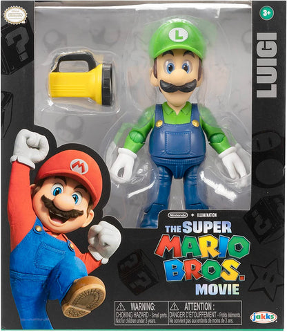 Luigi Figura de Acción Super Mario Bros Movie Nintendo Jakks Pacific 13 cm