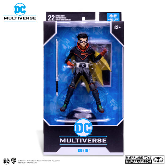 Robin Damian Wayne Figura De Acción Infinite Frontier Dc Multiverse Mcfarlane Toys 17 cm