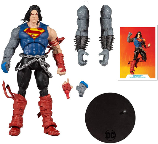 Superman Death Metal Figura de Acción Dc Multiverse Mcfarlane Toys BAF Darkfather18 Cm