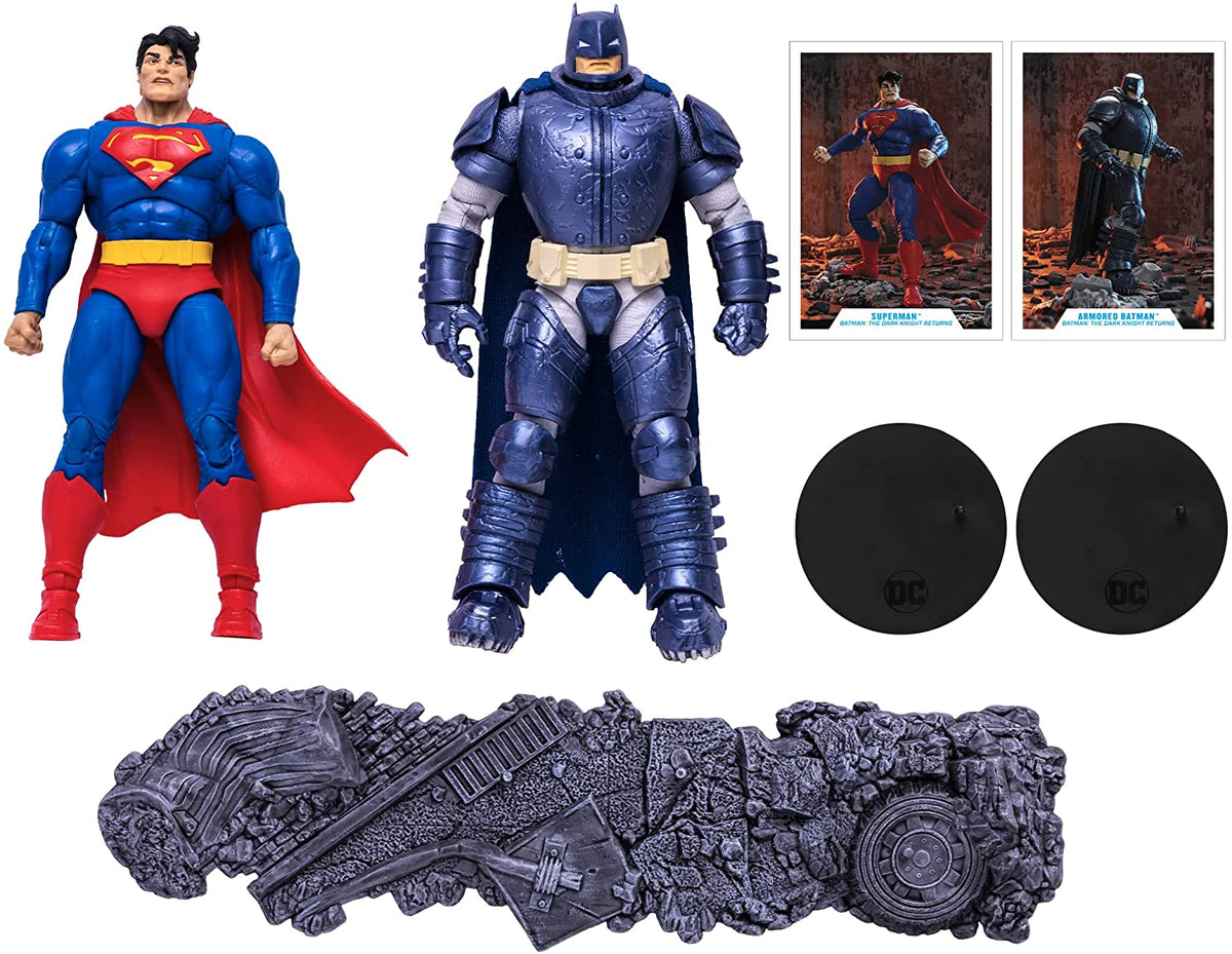 Superman Vs Batman Armored Figura de Acción DC Multiverse Mcfarlane Toys 18 Cm