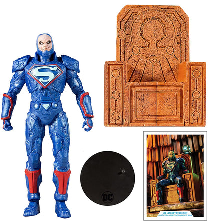 Lex Luthor Power Suit Figura de acción Darkseid War Dc Multiverse Mcfarlane Toys