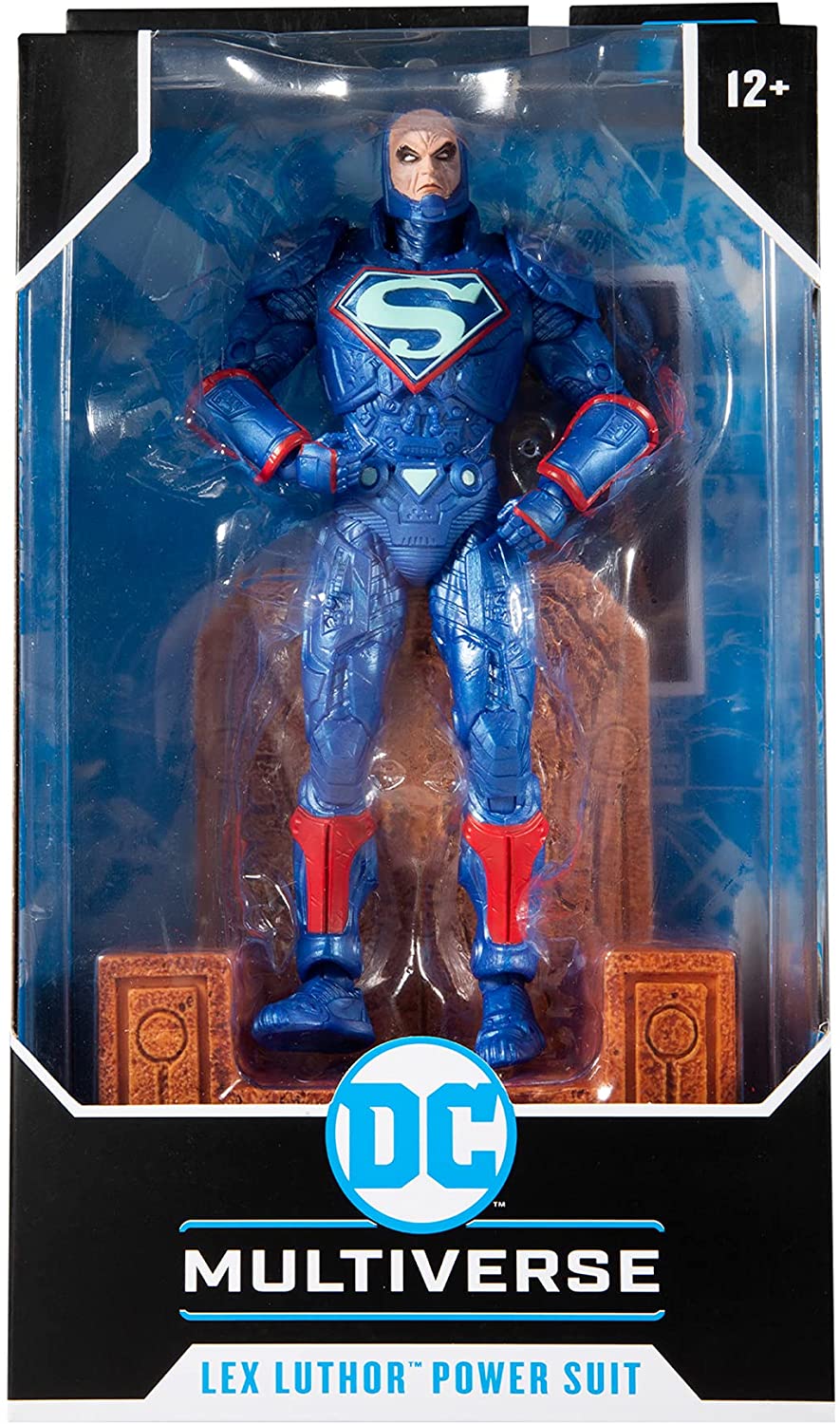 Lex Luthor Power Suit Figura de acción Darkseid War Dc Multiverse Mcfarlane Toys