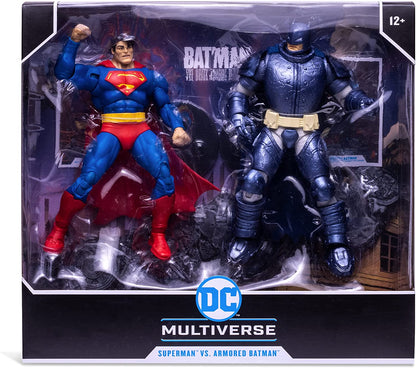 Superman Vs Batman Armored Figura de Acción DC Multiverse Mcfarlane Toys 18 Cm