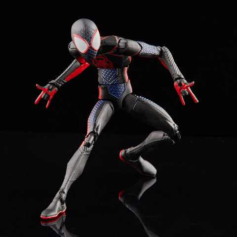 Spiderman Miles Morales Figura de Acción Across The Spider Verse Marvel Legends Hasbro 16 Cm