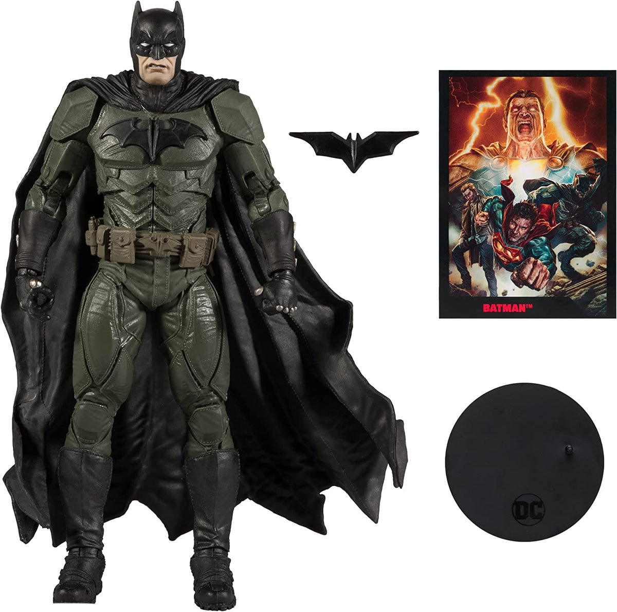 Batman Figura De Acción Comic Black Adam Justice League DC Direct Mcfarlane Toys 18 Cm