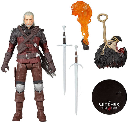 Geralt De Rivia Wolf Armor Figura De Acción The Witcher Mcfarlane Toys 18 Cm
