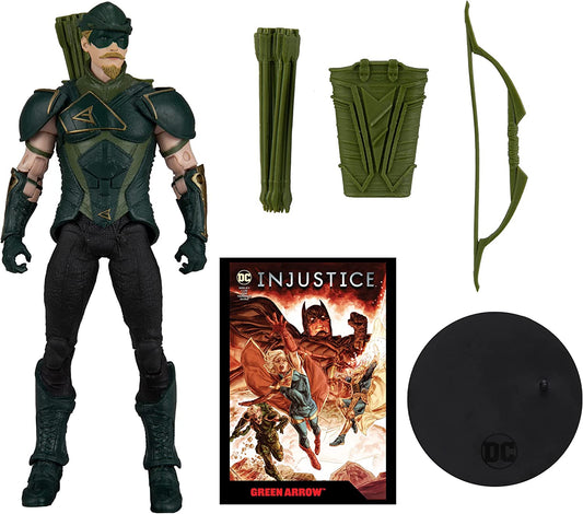 Green Arrow / Flecha Verde Figura De Acción Injustice 2 Comic Dc Multiverse Mcfarlane Toys 18 cm