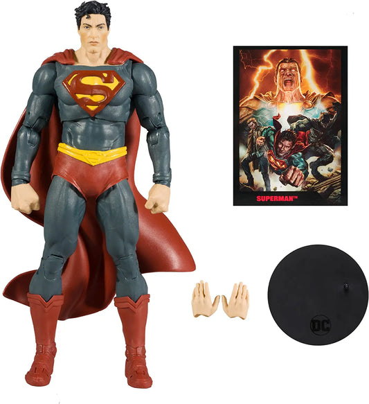 Superman Figura De Acción Comic Black Adam Justice League DC Direct Mcfarlane Toys 18 Cm