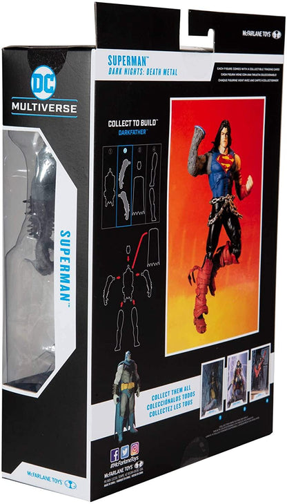 Superman Death Metal Figura de Acción Dc Multiverse Mcfarlane Toys BAF Darkfather18 Cm