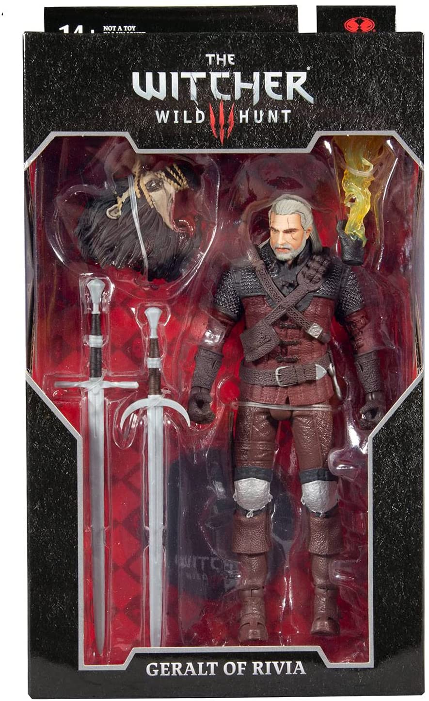 Geralt De Rivia Wolf Armor Figura De Acción The Witcher Mcfarlane Toys 18 Cm