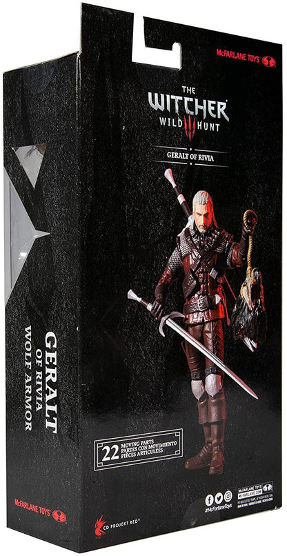 Geralt De Rivia Wolf Armor Figura De Acción The Witcher Mcfarlane Toys 18 Cm