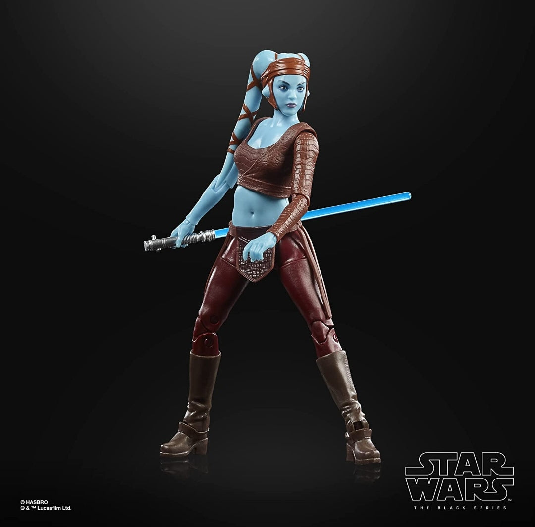 Aayla Secura Figura De Acción Star Wars Attack of the clones The Black Series Hasbro 15 Cm